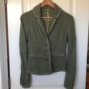 Free People Button Down Sweater Jacket